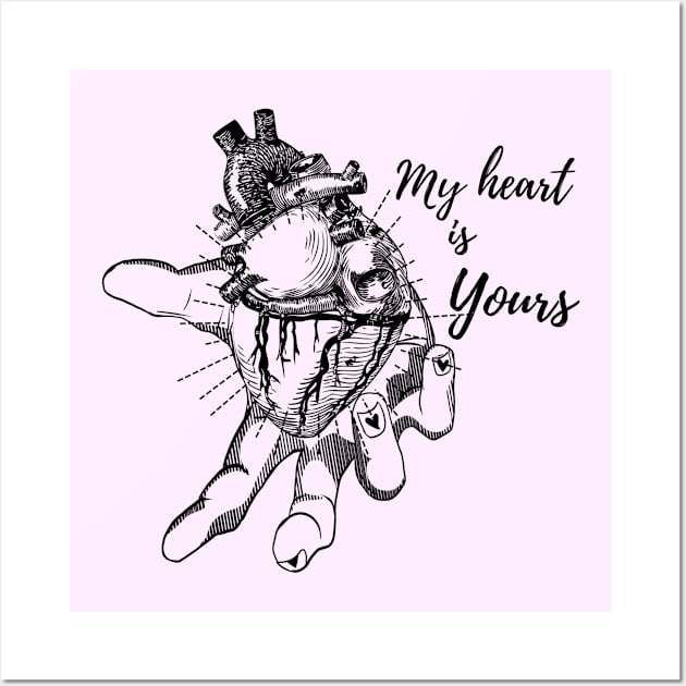 Valentine's Day: My heart is yours Wall Art by OdllyWeird